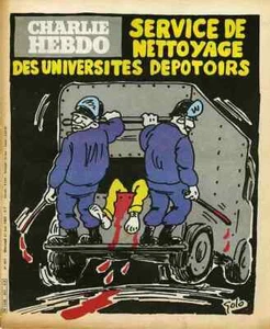 "CHARLIE HEBDO N°497 du 21/5/1980" GOLO : SERVICE DE NETTOYAGE DES UNIVERSITÉS - Picture 1 of 3