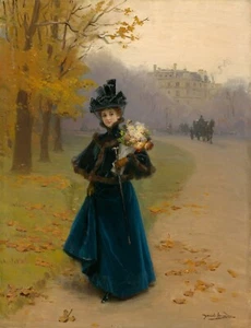 Daniel Hernandez : "Woman in the Bois de Boulogne" — Giclee Fine Art Print - Picture 1 of 7
