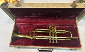 Trompeta vintage DAV HAN Couesnon con estuche - Hecha en París Francia para reparación - Imagen 1 de 6