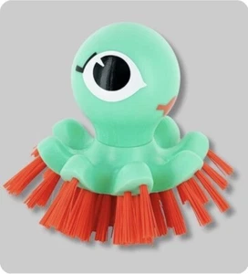 Pylones Tcha 26469-GR Green Octopus Sink Brush Decorative French European - Picture 1 of 3