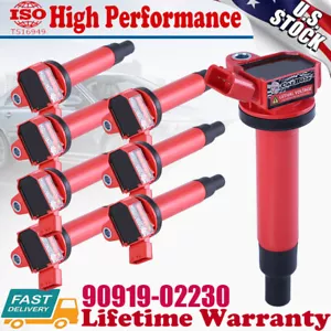 8PACK UF230 Ignition Coil 90919-02230 673-1303 for Toyota Tundra Sequoia 4.7L V8 - Picture 1 of 12