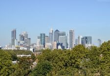 A3 Photo Print - View of Canary Wharf from Maritime Greenwich