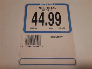 Boleto Toys R Us 1989 retiro total aclamación NES genuino original años 80 raro - Imagen 1 de 2