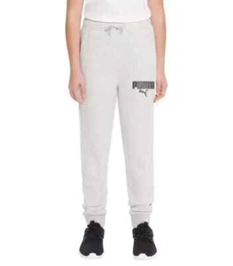 PUMA Boys Youth Fleece Jogger, Light Gray Size L (14/16) - NWT - Picture 1 of 3