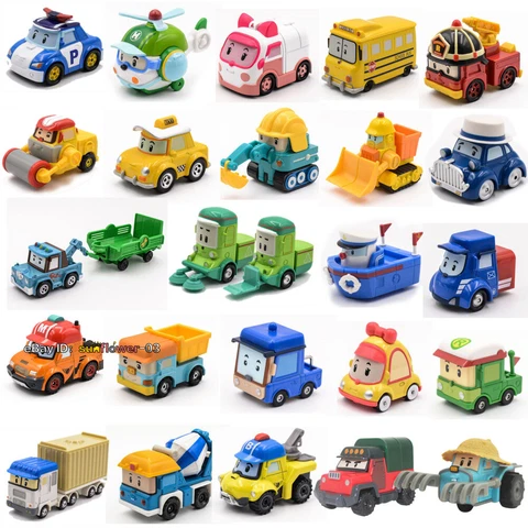 Robocar POLI AMBER ROY HELLY MARK BUCKY Pull-Back Vehicle Mini Alloy Cars Toy Cover