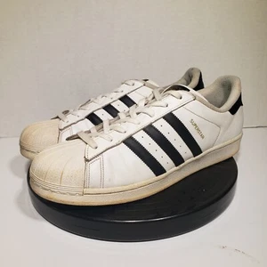 ADIDAS SUPERSTAR SHELL TOE WEISS SCHWARZ GESTREIFT HERREN GRÖSSE 14 C77124 - Bild 1 von 18