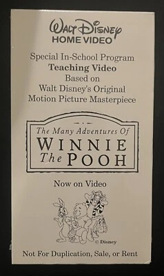 SEALED Rare Walt Disney Home Video Special In School Program Winnie The Pooh - Image 1 of 2