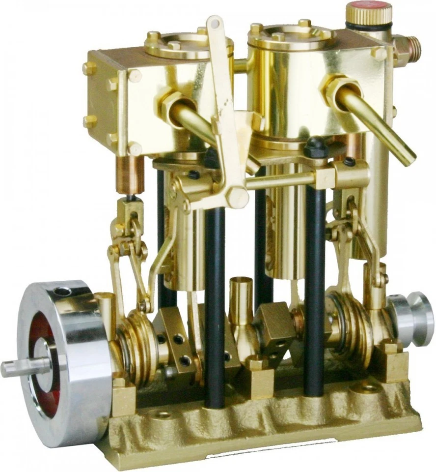 Motor de vapor SAITO T2DR para modelo de barco (2 cilindros, carrera corta) nuevo de Japón Foto 1 de 1