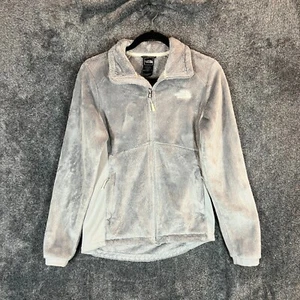 North Face Jacket Womens Small Gray Faux Fur Full Zip City Modern Casual Winter - Picture 1 of 10