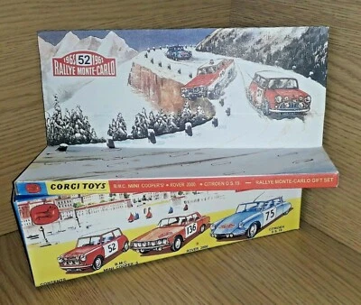 Corgi Gift Set 38 Monte Carlo Rally Reproduction Box & Insert GS38 - Image 1 of 4