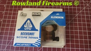 UTG ACCUSHOT 1" High Profile Picatinny Weaver Rings RGWM-25H4 - Picture 1 of 1
