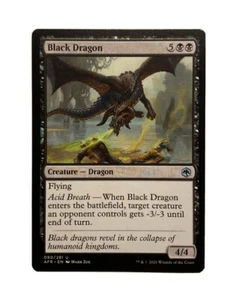 X4 BLACK DRAGON AFR MTG BLACK CREATURE UNCOMMON X4 NM - Picture 1 of 5