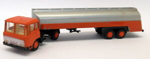 Lion Car 1/50 Scale - Jim019 DAF Truck cab & Tanker Orange / Silver