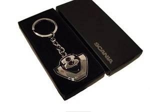 Llavero original Scania camión camión camión V8 emblema metal esmalte Nue - Imagen 1 de 3