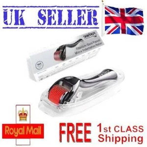 Derma Roller 540 Titanium Micro Needle Beard Hair Regrowth & Skin Rejuvenate - Picture 1 of 8