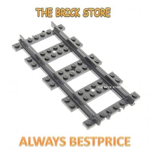 LEGO 4 x 53401 RC TRAINS STRAIGHT PLASTIC TRACK - SELECT QTY - FAST - NEW - Picture 1 of 1