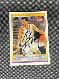 Jordan Farmar Los Angeles Lakers 2006-07 Topps Signed Auto Card #245 ~ COA - Picture 1 of 3