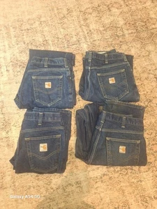 4 Stück Carhartt FR Jeans 280-83 Größe 34x36 Herren Blau Feuer Flammhemmend - Bild 1 von 9