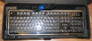 Azio MK Retro 01 USB Wired Mechanical Typewriter Keyboard (Black) - Picture 1 of 4