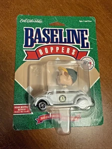1994 MLB OAKLAND A'S BASELINE BOPPERS BOBBLEHEAD CAR ERTL COLLECTIBLES NIP NOS - Picture 1 of 4