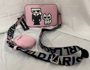 Nuevo con etiquetas Bolso Bandolera Karl Lagerfeld Paris Maybelle Rosa Combo Precio de venta sugerido por el fabricante 198 USD - Imagen 1 de 6