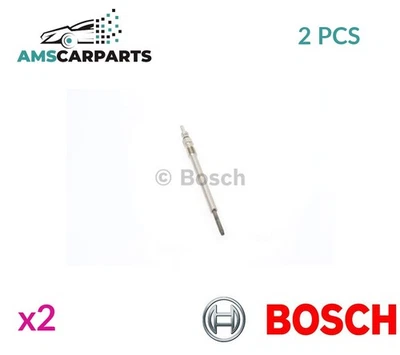 ENGINE GLOW PLUGS 0 250 203 001 BOSCH 2PCS NEW OE REPLACEMENT - Image 1 of 4