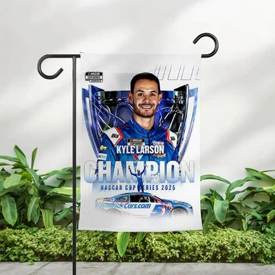 Kyle Larson Nascar Cup Series Champion Double-side Garden Flag - Image 1 of 4