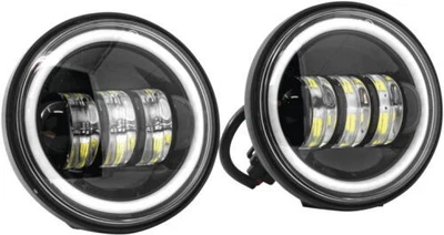 Letric Lighting Co. 4,5 pulgadas Lámpara de paso LED con Full-HALO para indio - negra Foto 1 de 3