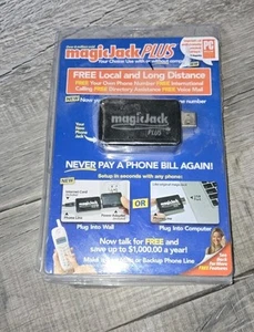 Magic Jack PLUS Free Local Long Distance Calling Telephone Unit MISSING ETHERNET - Photo 1/3