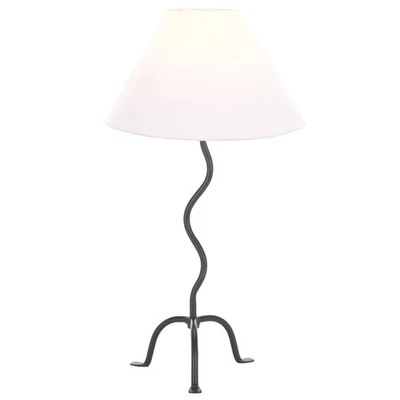 Lighting Collection Chey Modern Black 25-inch Table Lamp for Bedroom, Living ... - Image 1 of 4