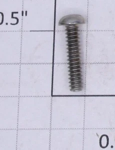 Lionel #4-36 x 1/2" Nickel Schlitz Rundkopfschraube (24) - Bild 1 von 1