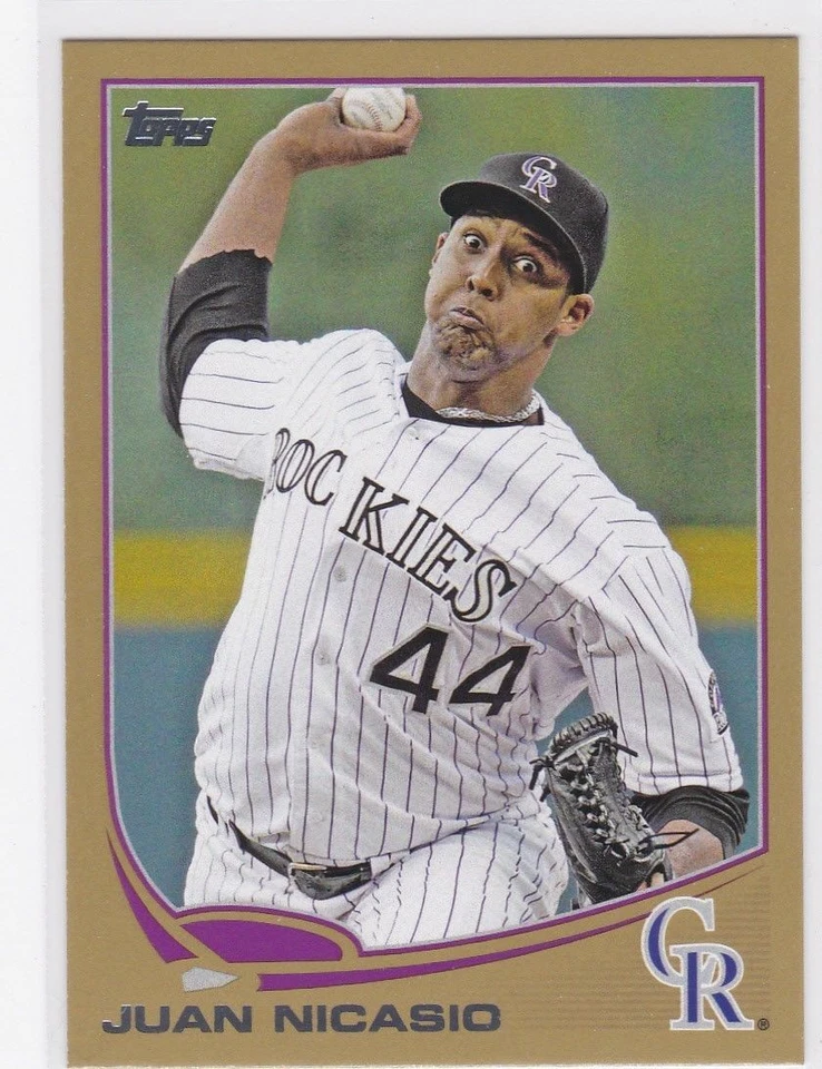 2013 Topps Gold #380 Juan Nicasio #173/2013 Baseball Card - Image 1 of 1