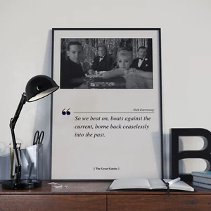 Impresión de póster de la película El gran Gatsby, cita de la película - sin marco - Imagen 1 de 3