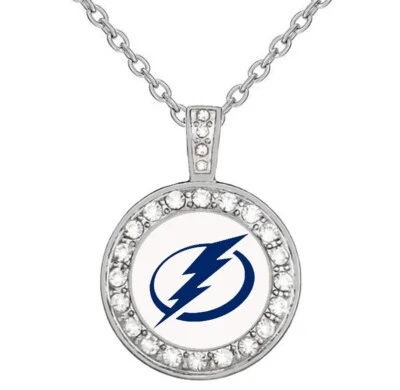 Tampa Bay Lightning Womens 925 Sterling Silver Necklace With Pendant Gift D18 - Image 1 of 4