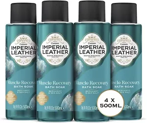 4x Muscle Recovery Bath Soak - Rich & Creamy Bubble Bath, Gentle Body Wash Skin - Picture 1 of 5