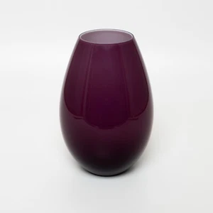 Vase En Verre Soufflé Opalin Violet Holmegard Cocoon Peter Svarrer CM 20 - Picture 1 of 2