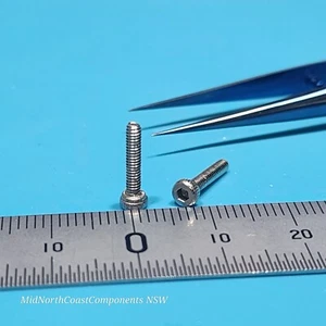 Micro M2 x 10mm Hex Socket Cap Head Screws 304 Stainless Steel DIN912 - Picture 1 of 3