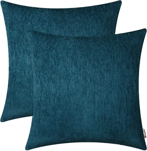 Chenille Throw Pillow Covers Chenille Pillow Cases for Couch Sofa Bed Decoration - Picture 1 of 1