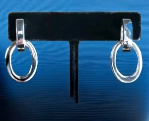 Erick's Sterling Silver Dangle Oval Earrings Taxco.925 - Picture 1 of 8
