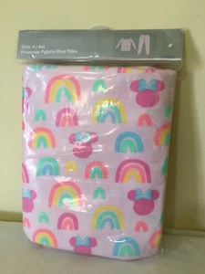 NWT Disney Store Minnie Mouse Rainbow Pajama Set Pals 2 pcs Pjs Girls  - Picture 1 of 1
