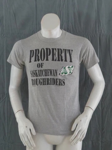 Saskatchewan Roughriders Shirt (VTG) - Property of Block Script - Men's Small Cover