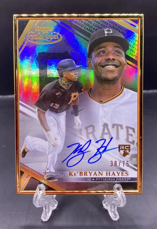 2021 Topps Gold Label Ke’BRYAN HAYES FRAMED ROOKIE AUTO /75!! PIRATES RC🔥🔥 - Image 1 of 2