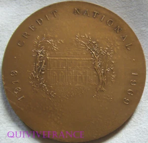 MED13353 - Credit National Medal 1919-1969 By Demarchi - Picture 1 of 4