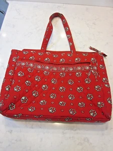 GUTER ZUSTAND ROTE THEMEN VERA BRADLEY LAPTOP COMPUTER TASCHE - Bild 1 von 4