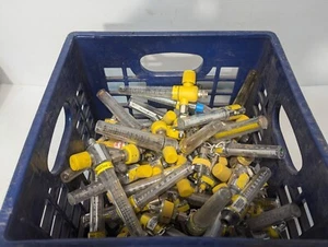 Lot of 58 Assorted Brands of Flowmeters for Air, Yellow - Picture 1 of 2