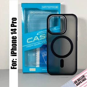 Funda para iPhone 14 Pro - Negra Esmerilada con Acentos Cromados | Magnética - Imagen 1 de 15