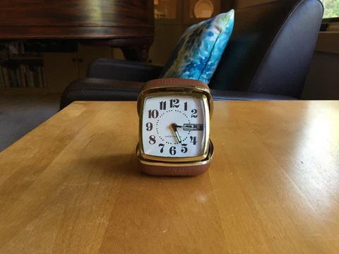 Working Westclox Luminous dial Travel Alarm Clock Art Deco Cover