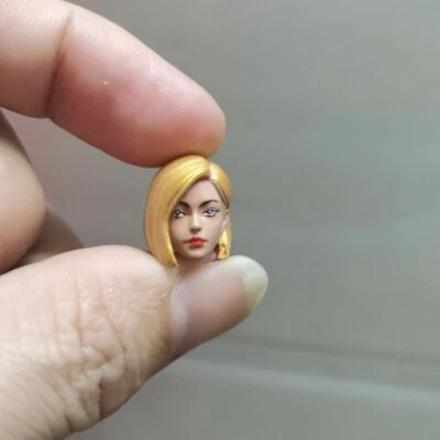 绘画 1/18 比例游戏版蓝色玛丽头雕塑适合 3.75 人偶 C 风格 — 第 1/3 张图片