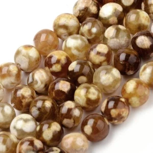 30er Set Perlen 6mm Achat Naturfeuer - Bild 1 von 2