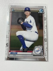 Bobby Miller 2020 1st Bowman Draft Chrome #BD-38 LA Dodgers 